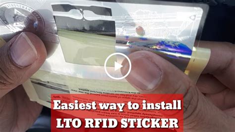 how to put rfid sticker on windshield|how to replace rfid sticker.